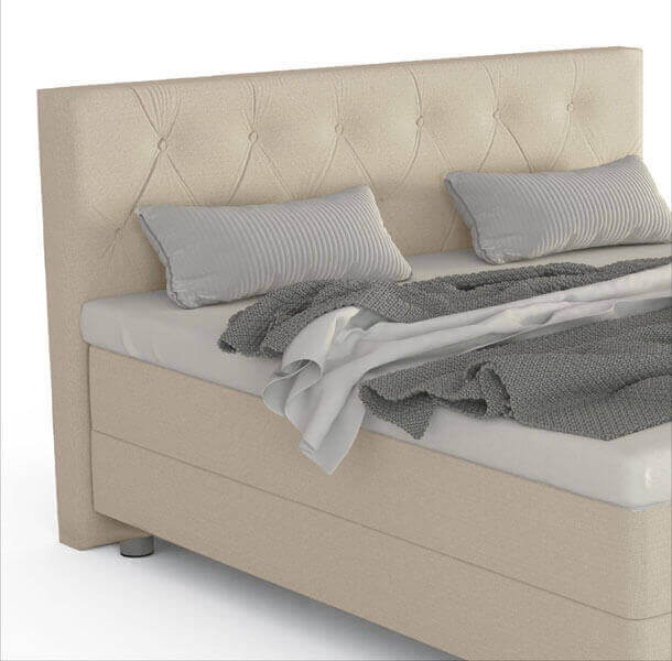 Oblazinjena vzglavna stranica Lucca oblazinjena vzglavna stranica BoxSpring postelje