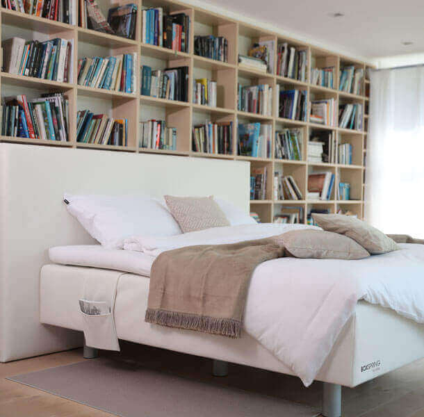 Vzglavna stranica Sono oblazinjena postelja BoxSpring - Spalni center Maremico