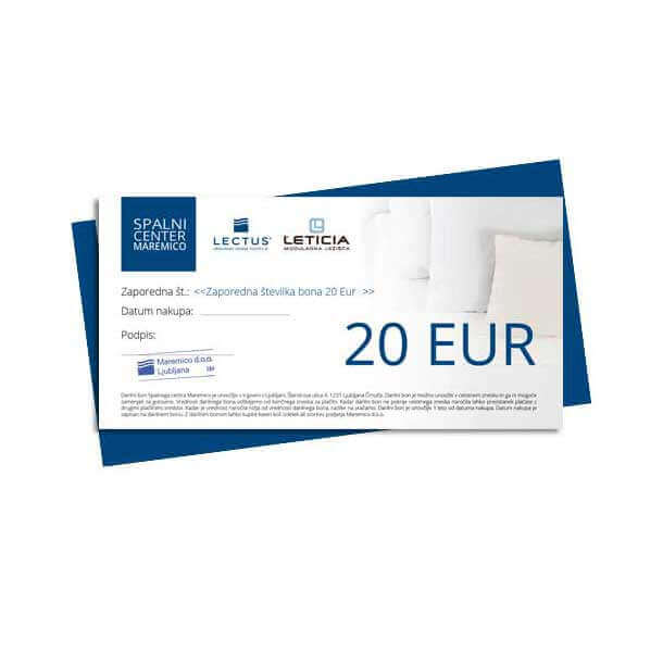 Darilni bon 20 EUR darilni bon Spalni center Maremico