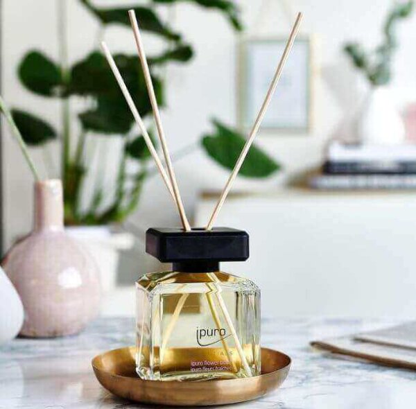 Diffusore Per Ambiente Ipuro Flower Bowl 200 Ml - Profumo Floreale Romantico Con Bastoncini