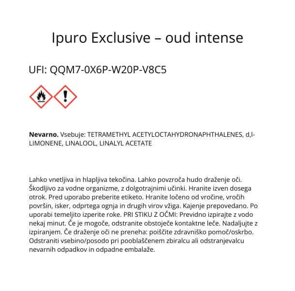 Dišava za prostor ipuro Exclusive Line Oud Intense, 240 ml - slika 5