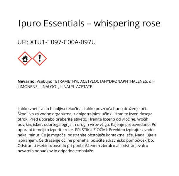 Dišava za prostor ipuro Essentials Whispering Rose, 100 ml - slika 6