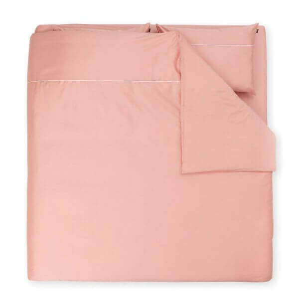 Posteljnina Basic puder roza dvojna
