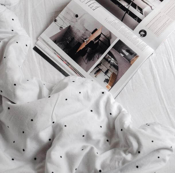 Bombažna posteljnina - črne pikice (različne dimenzije) bombažna posteljnina črne pikice - ooh noo - maremico.si