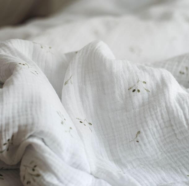 Bombažna posteljnina muslin - oljka (različne dimenzije) bombažna posteljnina muslin - Spalni center Maremico