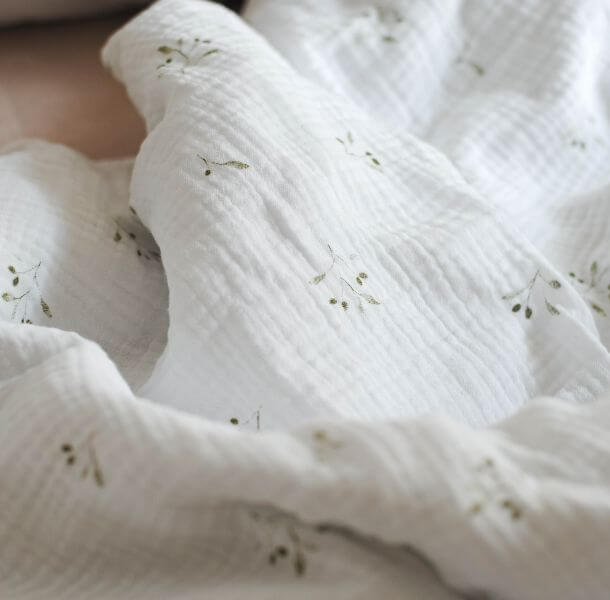 Bombažna posteljnina muslin - oljka (različne dimenzije) bombažna posteljnina muslin - Spalni center Maremico