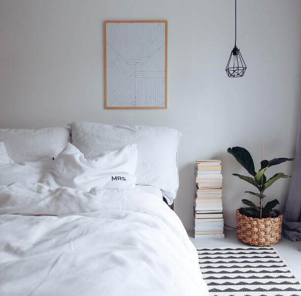 Lanena posteljnina - bela (različne dimenzije) naravna posteljnina ooh noo bela