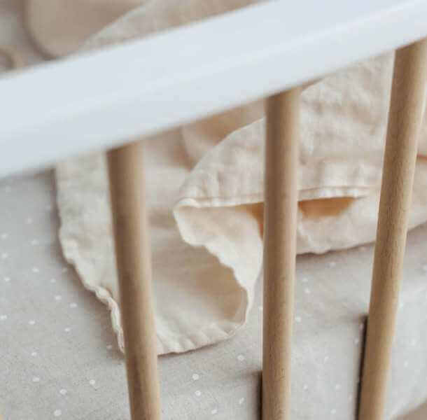 Lanena otroska posteljnina vanilija