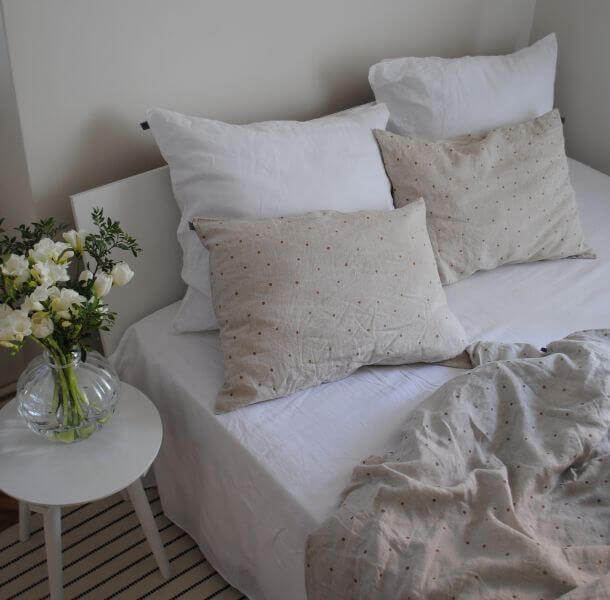 prevleka za vzglavnik - lanena prevleka - Spalni center Maremico