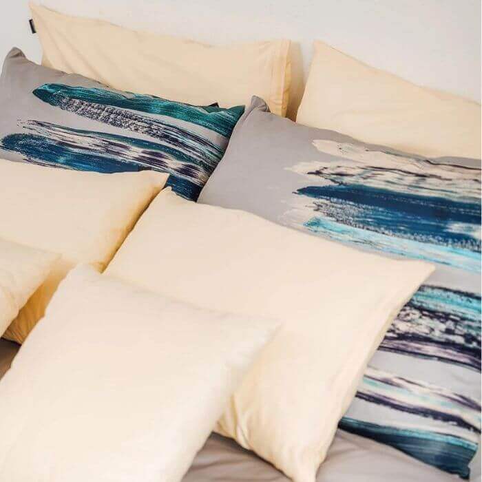 Posteljnina Art - siva (različne dimenzije) satenasta posteljnina Art - siva posteljnina