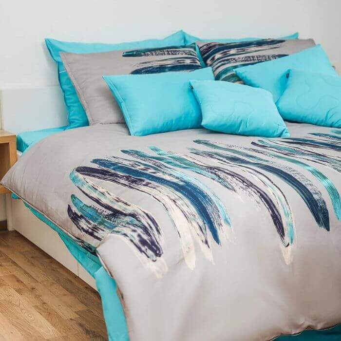 Posteljnina Art - siva (različne dimenzije) satenasta posteljnina Art - siva posteljnina