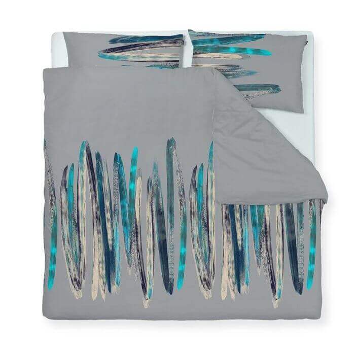 Posteljnina Art - siva (različne dimenzije) satenasta posteljnina Art - siva zakonska posteljnina