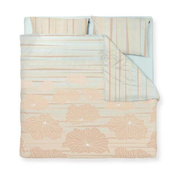 posteljnina Mist bež barva - kvalitetna posteljnina