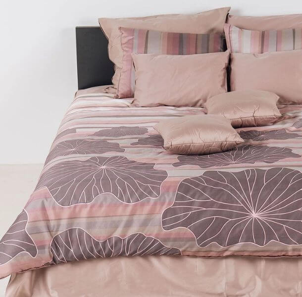 posteljnina Mist - puder roza; kvalitetna posteljnina
