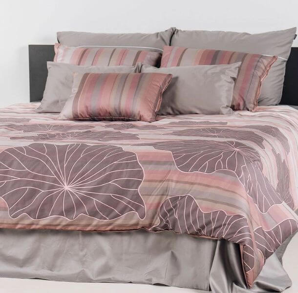 posteljnina Mist - puder roza; kvalitetna posteljnina