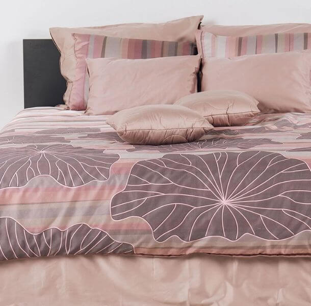 posteljnina Mist - puder roza; kvalitetna posteljnina