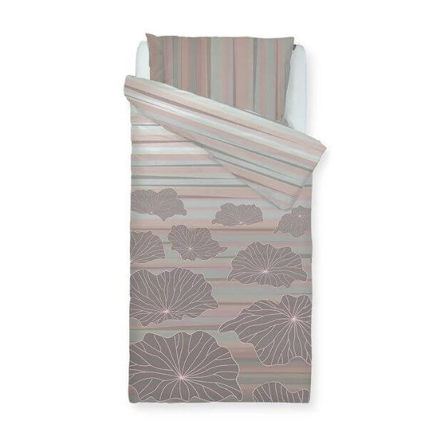 posteljnina Mist - puder roza; kvalitetna posteljnina; enojna posteljnina