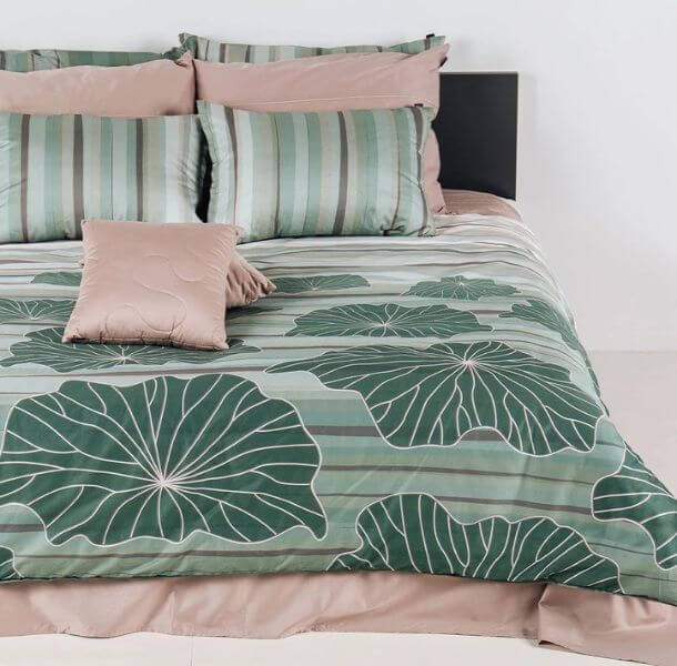 Posteljnina Mist - zelena (različne dimenzije) zelena posteljnina Mist - kvalitetna posteljnina