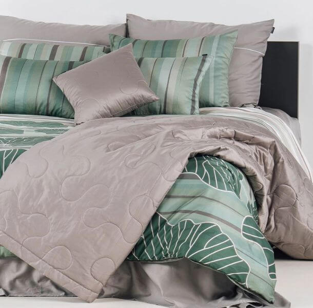 Posteljnina Mist - zelena (različne dimenzije) zelena posteljnina Mist - kvalitetna posteljnina