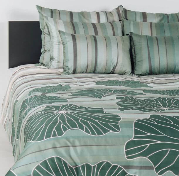 Posteljnina Mist - zelena (različne dimenzije) zelena posteljnina Mist - kvalitetna posteljnina