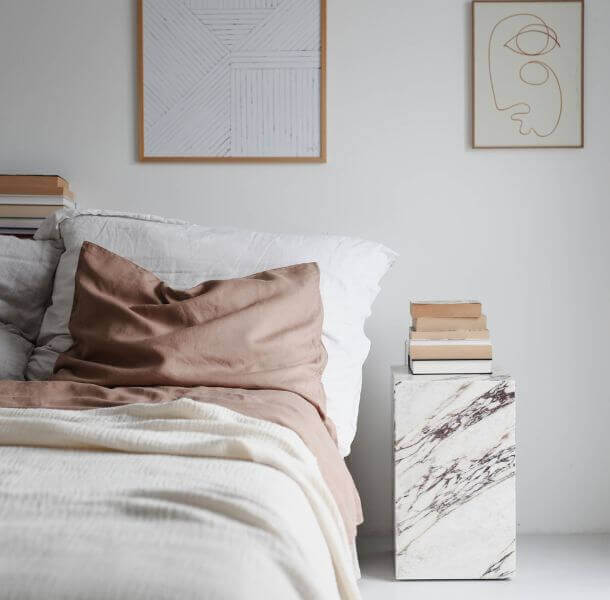 Lanena posteljnina - rjava (različne dimenzije) - slika 5