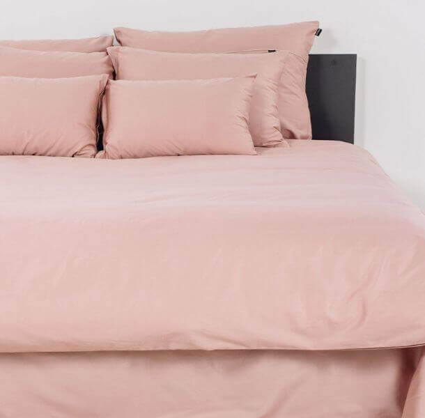 Posteljnina Basic - dimno roza (različne dimenzije)