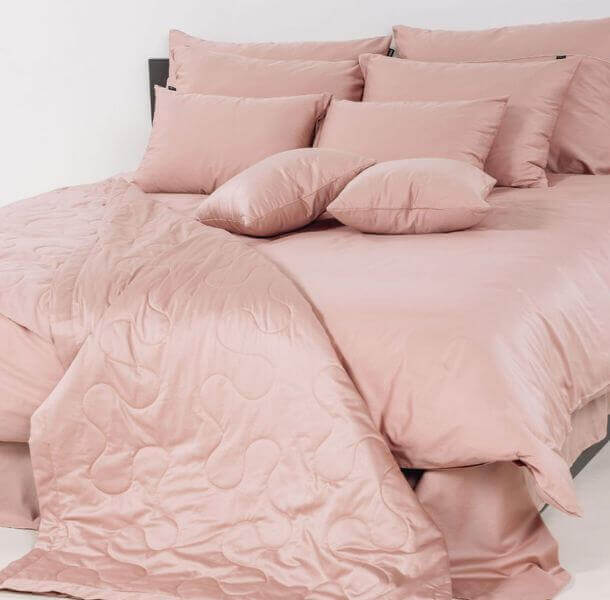Posteljnina Basic - dimno roza (različne dimenzije) - slika 3