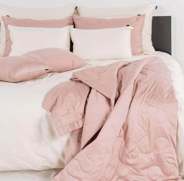 Posteljnina Basic - dimno roza (različne dimenzije) - slika 4