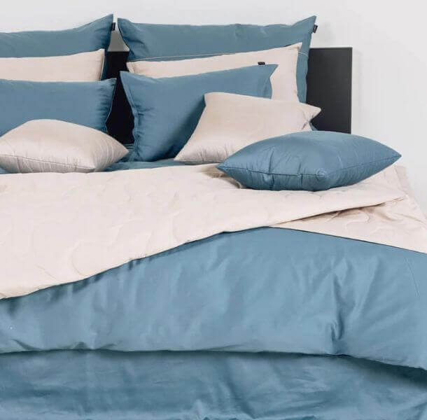 Posteljnina Basic - svetlo modra (različne dimenzije) - slika 3