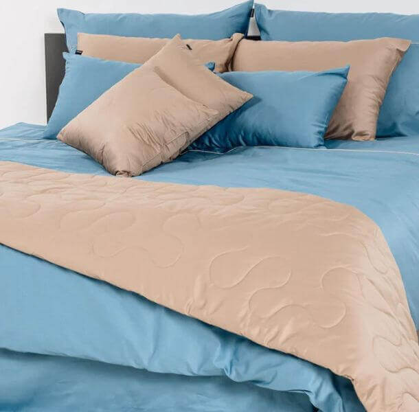 Posteljnina Basic - svetlo modra (različne dimenzije) - slika 4