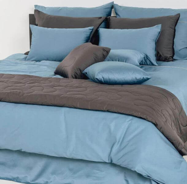 Posteljnina Basic - svetlo modra (različne dimenzije) - slika 6