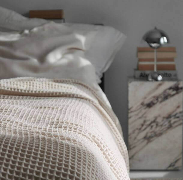 Pregrinjalo za posteljo Waffle Pregrinjalo za posteljo Waffle