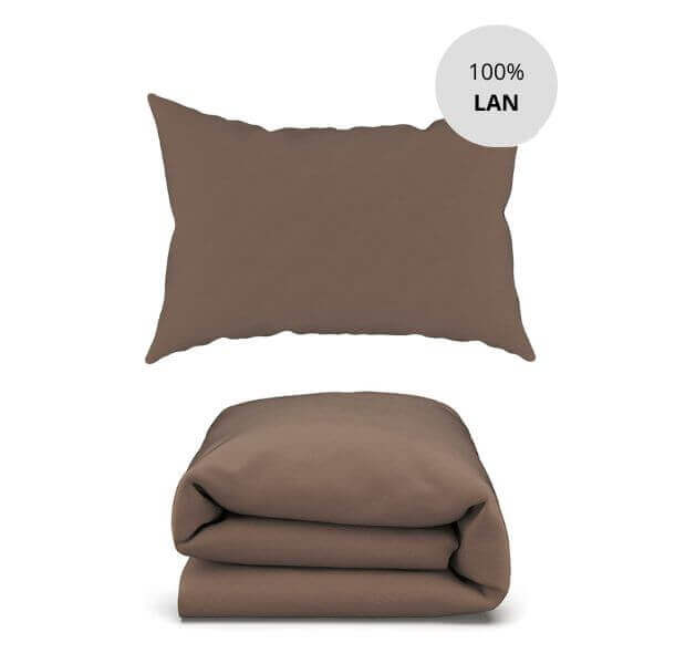 Lanena posteljnina - Mocha (različne dimenzije)