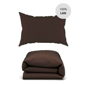 Posteljnina Lanena posteljnina - Čokoladna (različne dimenzije)
