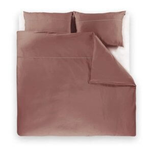 posteljnina basic temno rjava