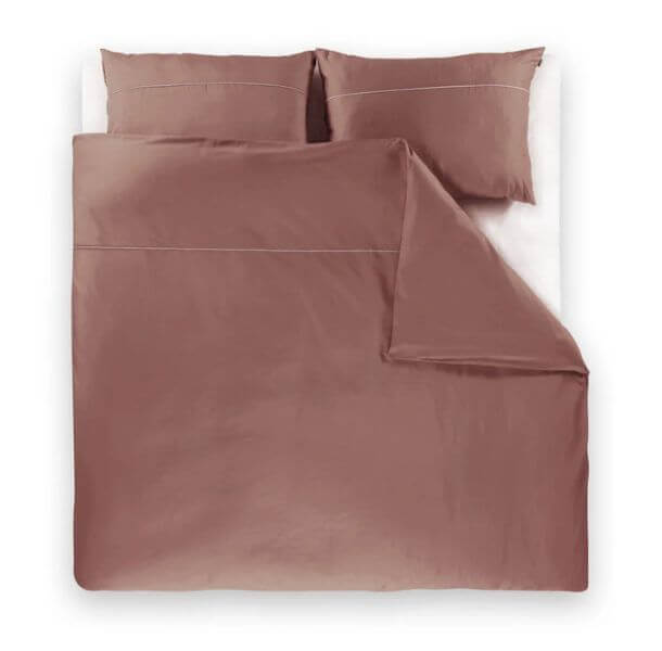 posteljnina basic temno rjava