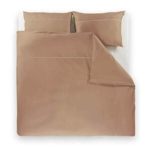 posteljnina basic zlato rjava