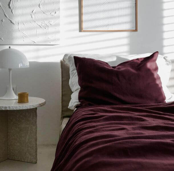 Lanena posteljnina - Rubin (različne dimenzije) - slika 2