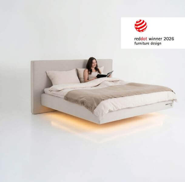 Lebdeča postelja BoxSpring Fly Reddot - slika 5