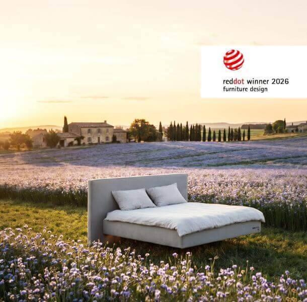 Lebdeča postelja BoxSpring Fly Reddot - slika 4